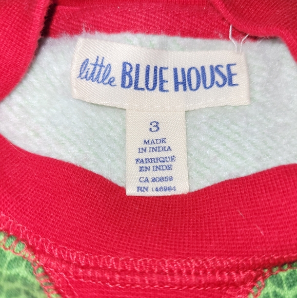 Hatley Little Blue House "Santa Paws" Christmas Sequined Sweatshirt 3 Yrs - Picture 2 of 4